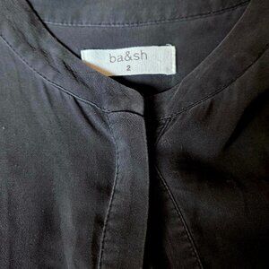 ba&sh Black Button-Down Women's Top
